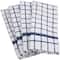 DII® Blue Windowpane Terry Dishtowel, 4ct.
